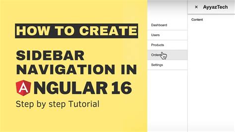 Create Side Navigation Bar In Angular