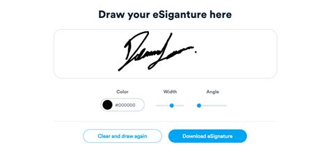 create signature to save