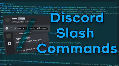 create slash commands discord