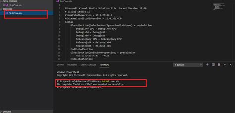 Create Sln File Dotnet Command