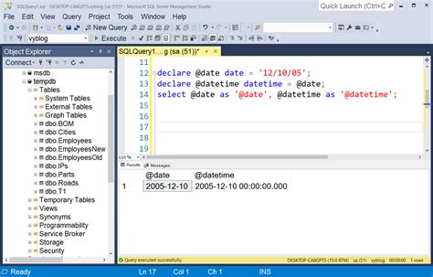 create table with date format dd mm yyyy in sql