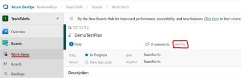 Create Tags Azure Devops