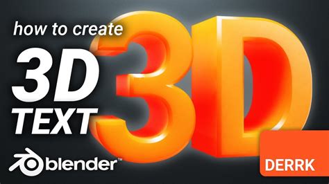 Create Text In Blender