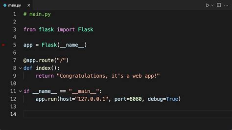 create web application using python