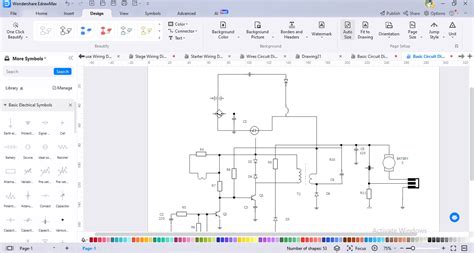 create wire diagram with EdrawMax .