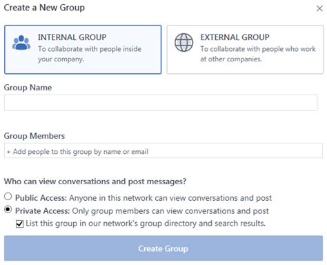Create Yammer Groups