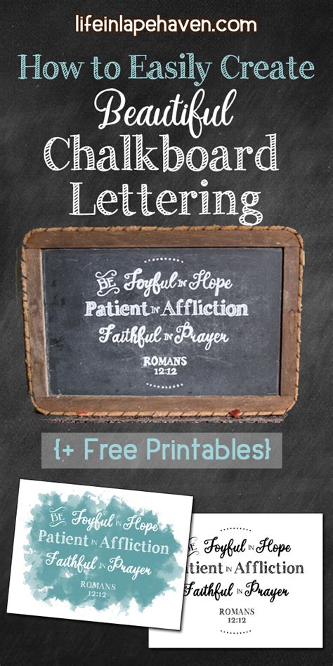 Create Your Own Chalkboard Printable