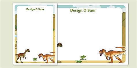 Create Your Own Dinosaur Worksheet