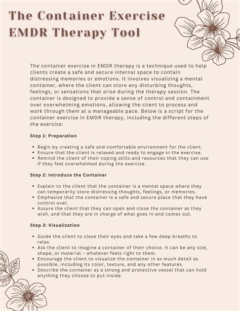 Creating A Container Emdr