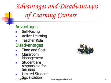 Creating A Learning Centers Advantages And Disadvantages