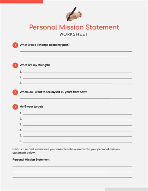 creating a mission statement activity