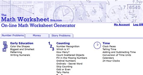 Creating A Schedue Math Worksheet