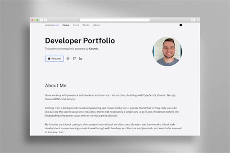 creating a software engineer portfolio