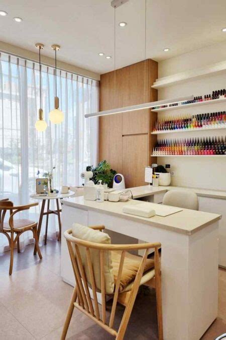 creating a statement with a feature wall in your nail room