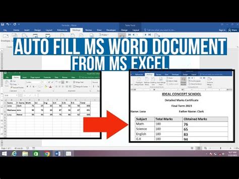 creating a word document template with autofill