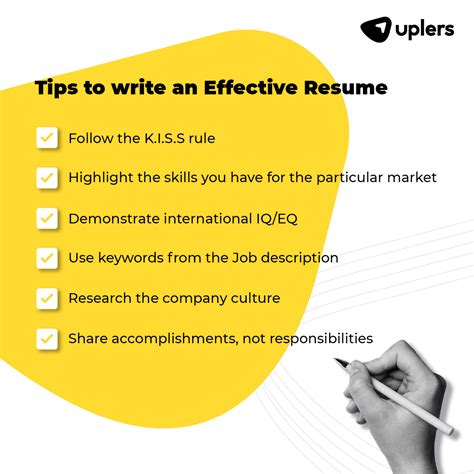creating an effective resume