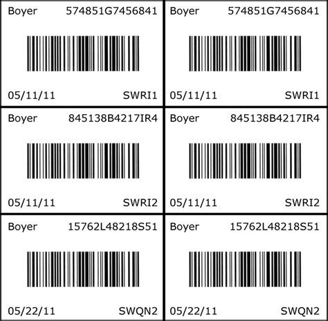 creating barcode labels for inventory