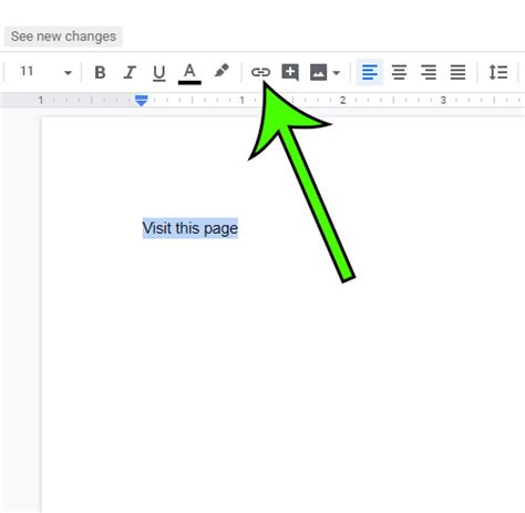 creating hyperlinks in google docs