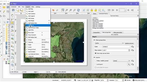 creating map layout in qgis