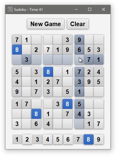 Creating Sudoku Game Java
