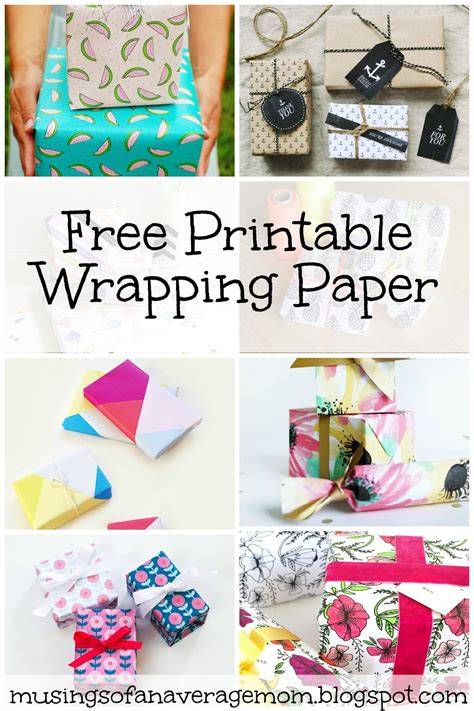 Creation Printable Wrapping Paper Free