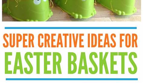 Creative Easter Basket Ideas For Toddlers A Filled With Blue Items On Top Of A Table