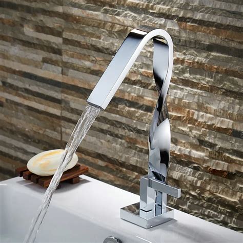 Buy Luxury Creative Bathroom Basin Faucet Waterfall