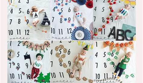 Creative Monthly Milestone Baby Photo Ideas
