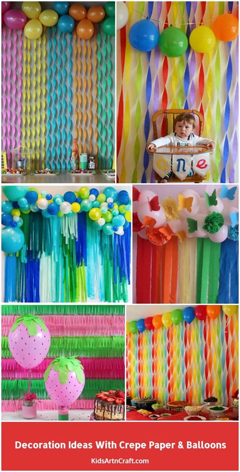 creative birthday decor using paper