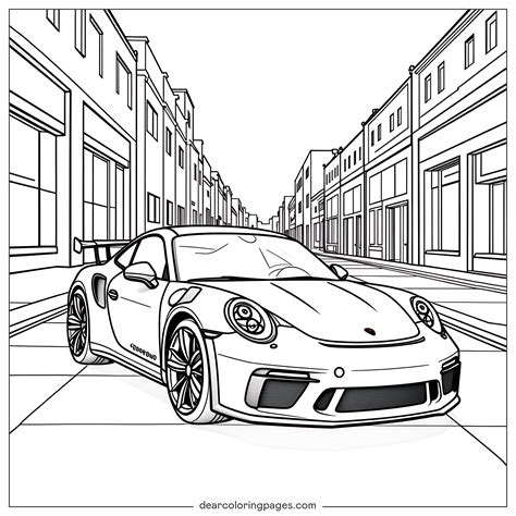 creative car coloring pages