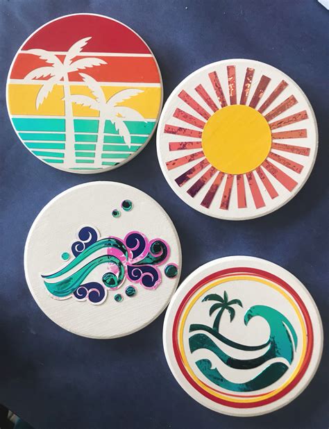creative coasters for summer design ideas  refreshing protection