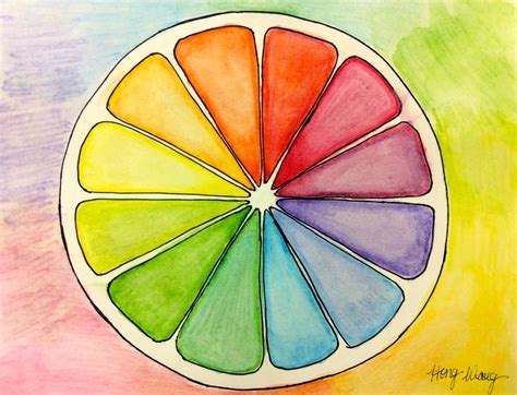 creative color wheel drawings