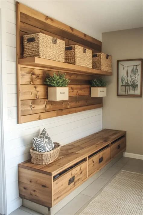 creative diy storage wall decor stylish  functional ideas