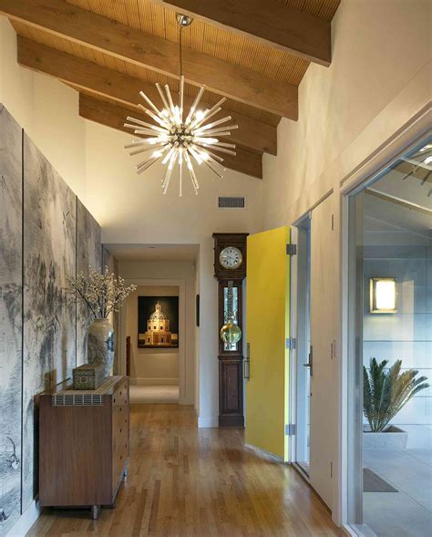 creative entryway decor with LED lights