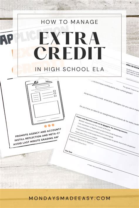 Creative Extra Credit Ideas