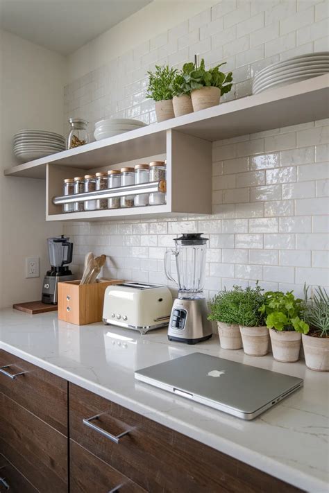 Creative Kitchen Countertop Styling - gambar utama