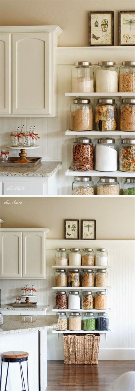 Creative Kitchen Shelf Organization - gambar utama