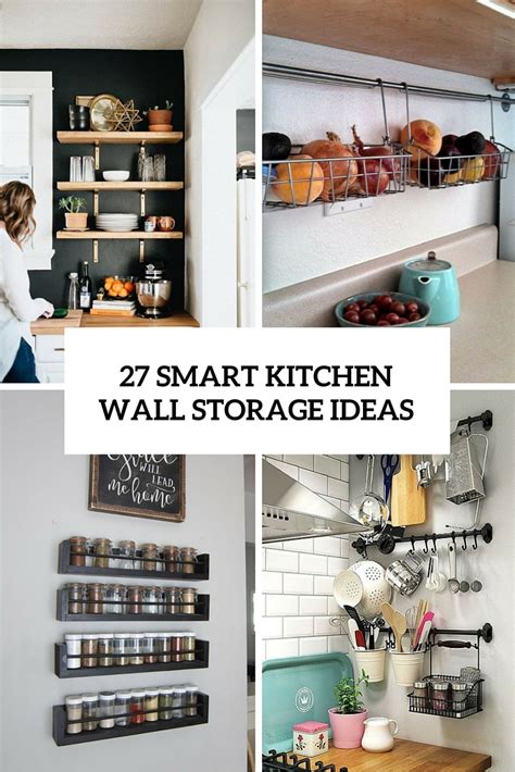 Creative Kitchen Wall Storage Ideas - gambar utama