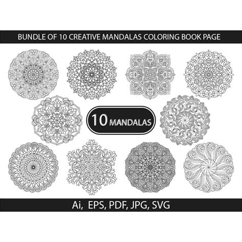 creative mandala coloring pages