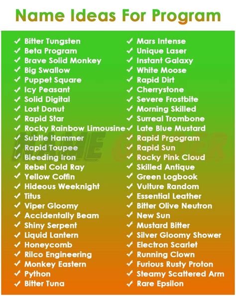 Creative Names For Orientation Programs