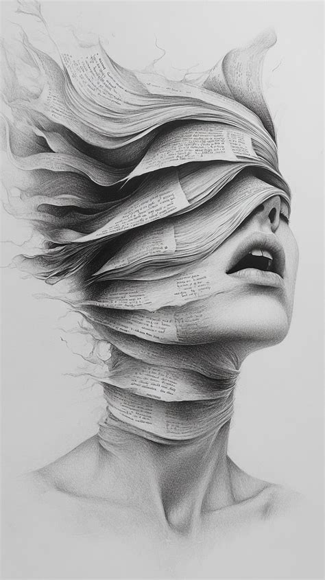 creative portrait drawings