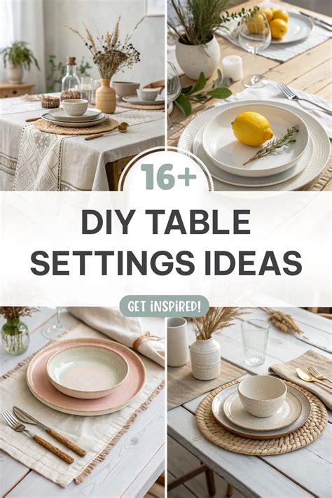 creative table settings easy to make simple diy ideas