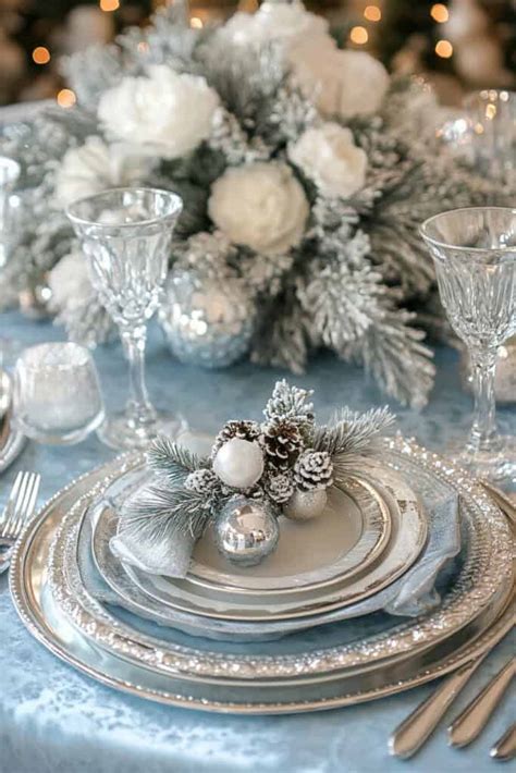 creative table settings for winter