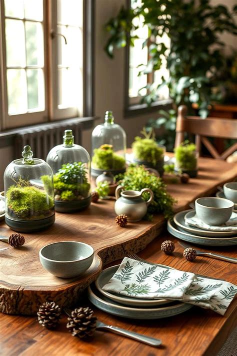 creative table settings with natural materials easy  elegant ideas