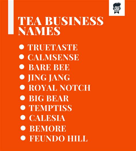 Creative Tea Names