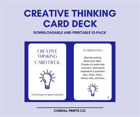 Creative Thinking Cards