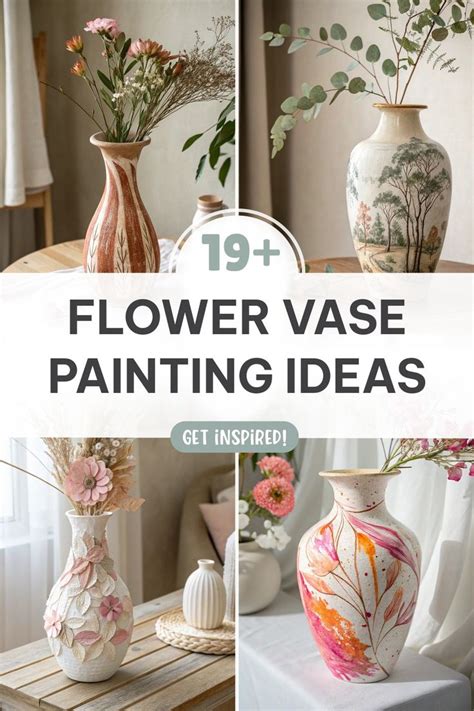 creative vases with paint
