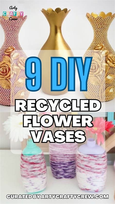 creative vases with recycled materials