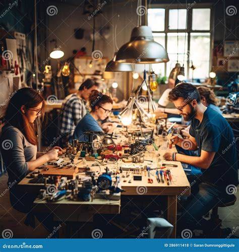 Creative workshop scene