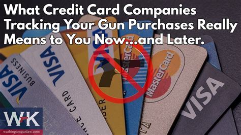 credit card companies tracking gun purchases